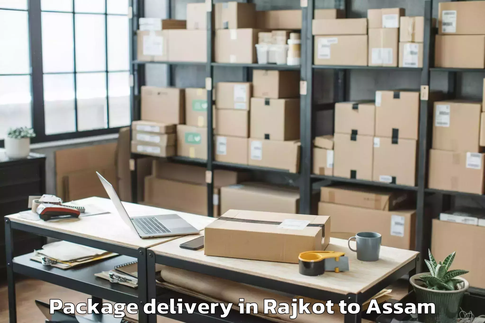 Reliable Rajkot to Dhubri Package Delivery